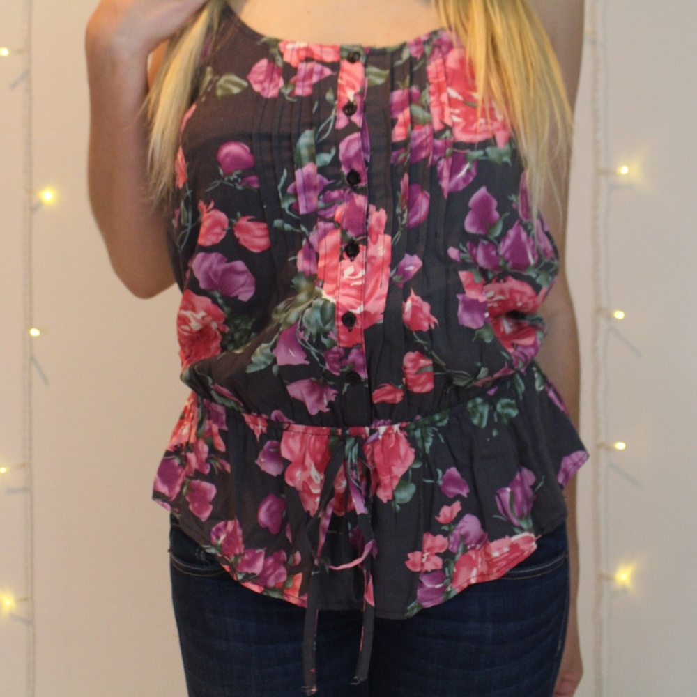 Love Culture Rose Flower Tank Top